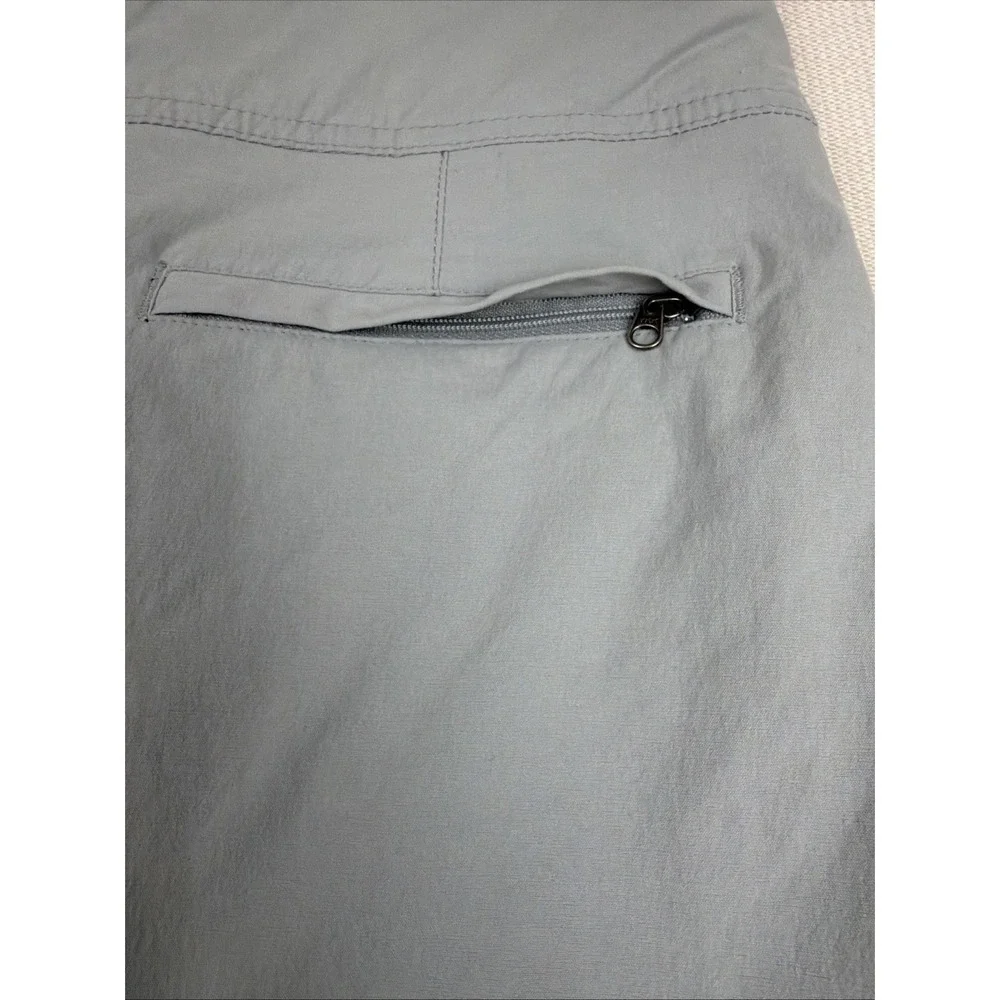 Royal Robbins Skort Size 2 Gray Hiking Outdoor Stretch Zip Pocket Athletic Nylon